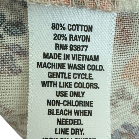 a.n.a. Floral Print Blouse - Multicolor size XL - Picture 5 of 7